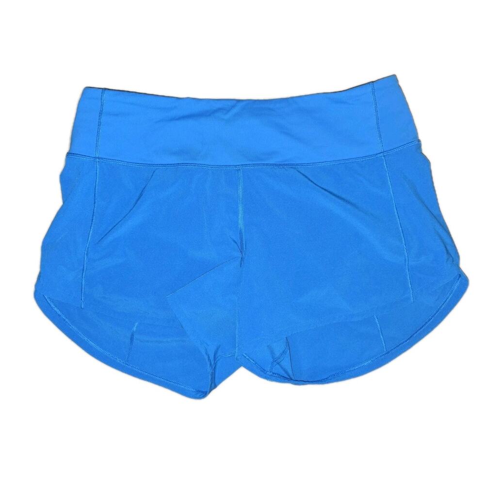 Lululemon Speed Up MR Short 4" Lined Size 6 Poolside EUC